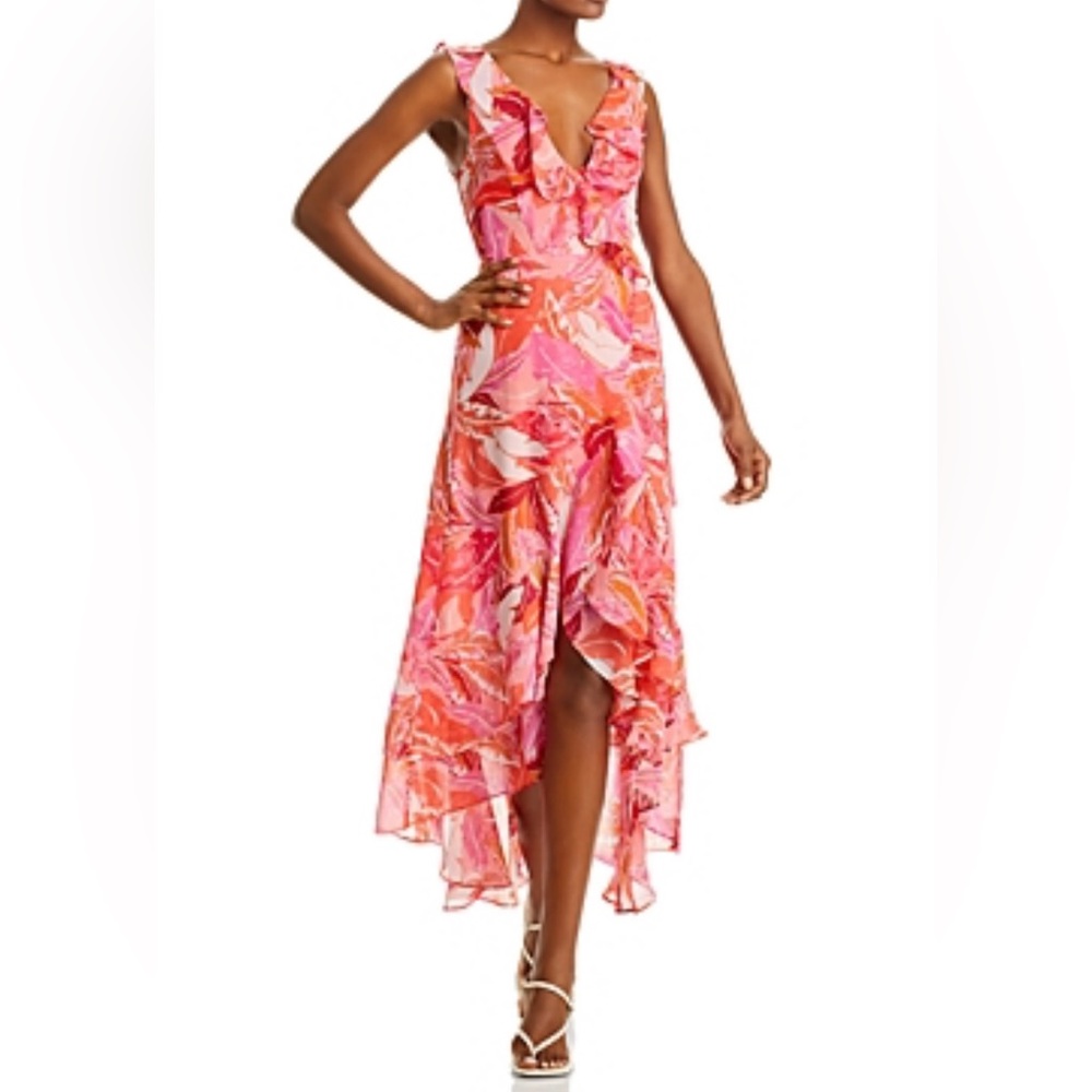 NWT Aqua High Low Wrap Dress